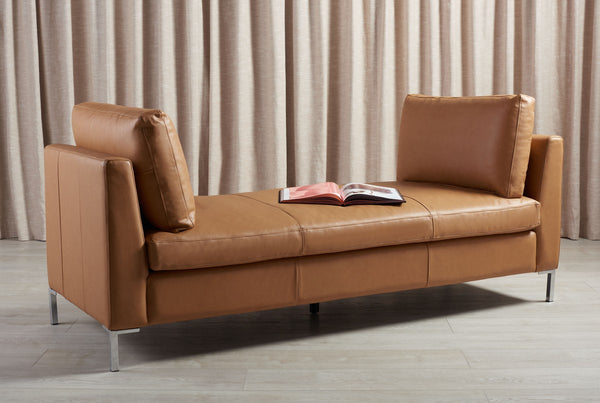 Safavieh Tatianna Leather Bench Light Brown KNT4109B