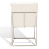 Safavieh Jenette Boucle Dining Chair Ivory / Silver KNT7042D