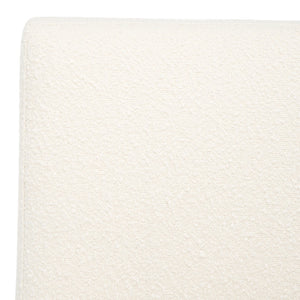 Safavieh Jenette Boucle Dining Chair Ivory / Silver KNT7042D