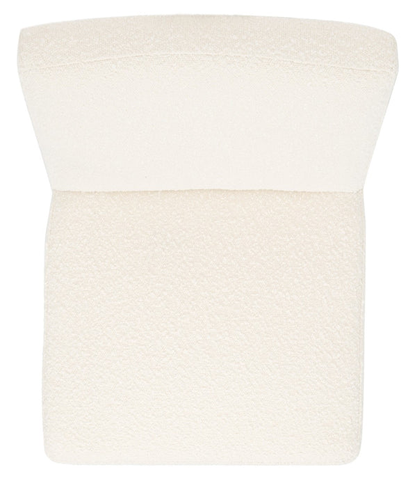 Safavieh Jenette Boucle Dining Chair Ivory / Silver KNT7042D
