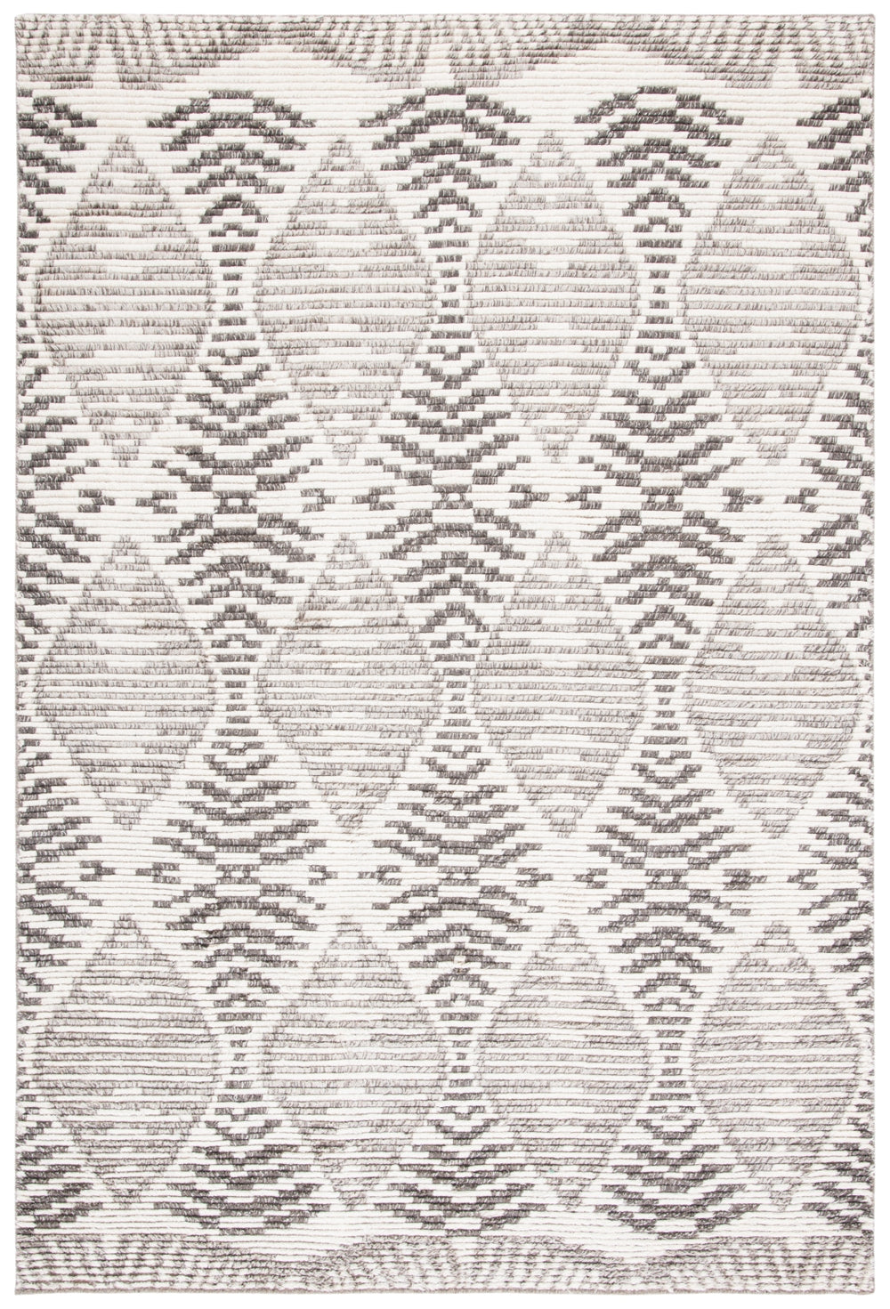 Kenya 175 Hand Knotted 100% Wool Pile Rug Grey / Ivory 100% Wool Pile KNY175F-6