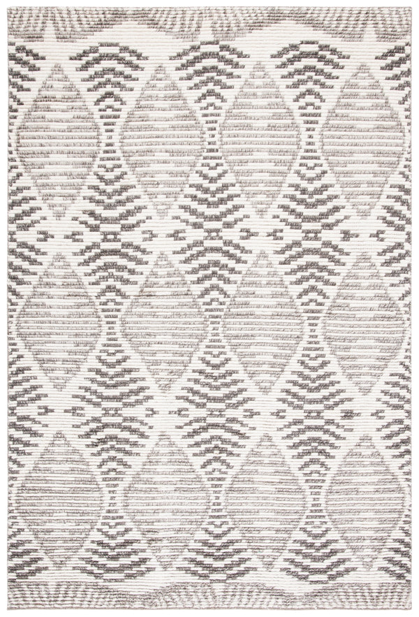 Kenya 175 Hand Knotted 100% Wool Pile Rug Grey / Ivory 100% Wool Pile KNY175F-6