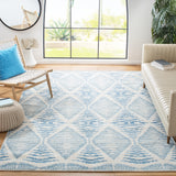 Kenya 175 Hand Knotted 80% Wool, 20% Cotton Rug Light Blue / Ivory 80% Wool, 20% Cotton KNY175L-6