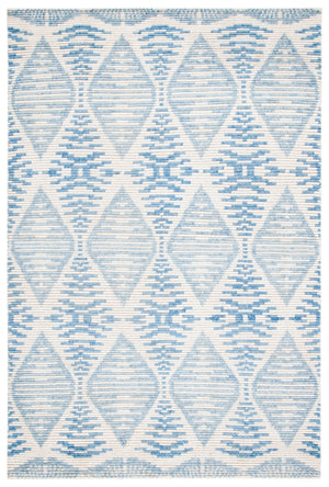 Kenya 175 Hand Knotted 80% Wool, 20% Cotton Rug Light Blue / Ivory 80% Wool, 20% Cotton KNY175L-6