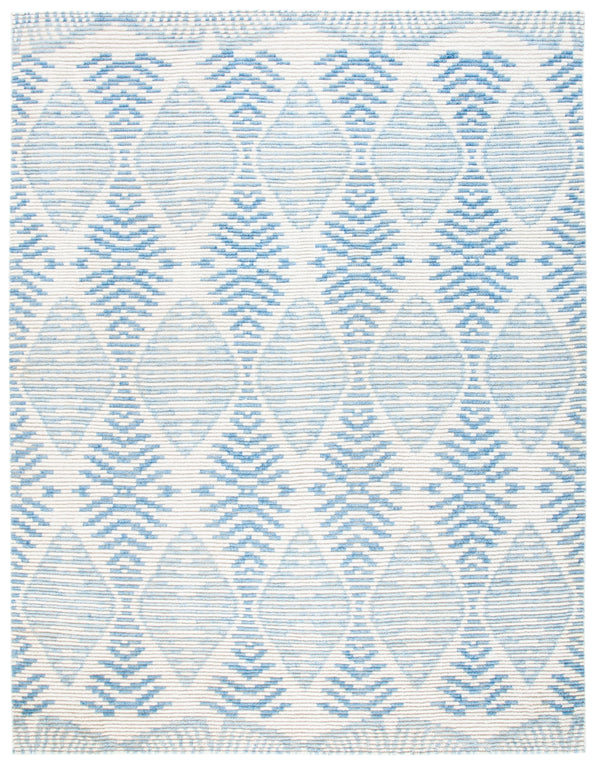 Kenya 175 Hand Knotted 80% Wool, 20% Cotton Rug Light Blue / Ivory 80% Wool, 20% Cotton KNY175L-8