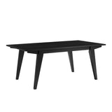 Walker Edison Kochi Scandinavian/Japandi 43" Minimalist Coffee Table KOCL1KBLVS