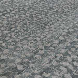 AMER Rugs Kohinoor KOH-1 Hand-Knotted Floral Transitional Area Rug Grey/Blue 10' x 14'