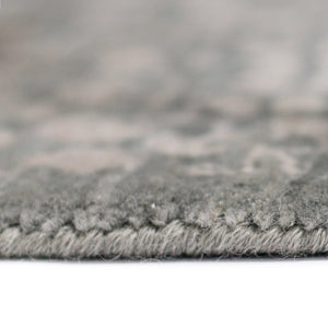 AMER Rugs Kohinoor KOH-1 Hand-Knotted Floral Transitional Area Rug Grey/Blue 10' x 14'