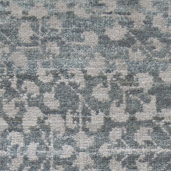 AMER Rugs Kohinoor KOH-1 Hand-Knotted Floral Transitional Area Rug Grey/Blue 10' x 14'
