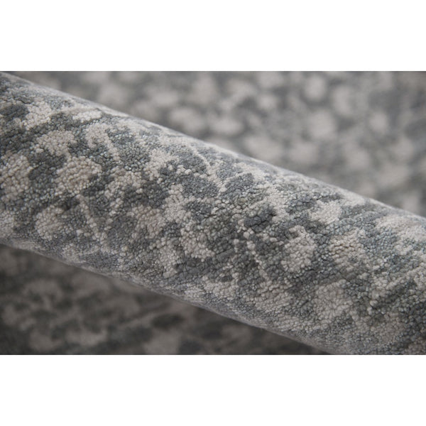 AMER Rugs Kohinoor KOH-1 Hand-Knotted Floral Transitional Area Rug Grey/Blue 10' x 14'