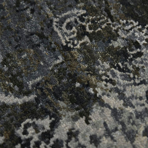 AMER Rugs Kohinoor KOH-11 Hand-Knotted Geometric Transitional Area Rug Blue/Brown 10' x 14'