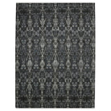 AMER Rugs Kohinoor KOH-11 Hand-Knotted Geometric Transitional Area Rug Blue/Brown 10' x 14'