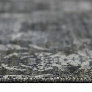 AMER Rugs Kohinoor KOH-11 Hand-Knotted Geometric Transitional Area Rug Blue/Brown 10' x 14'