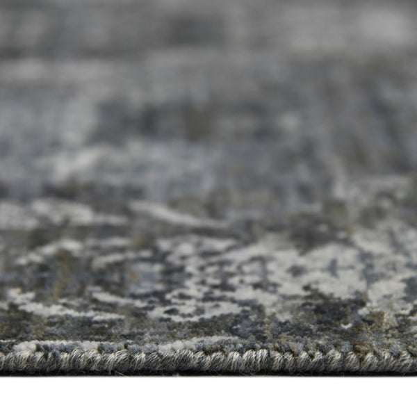 AMER Rugs Kohinoor KOH-11 Hand-Knotted Geometric Transitional Area Rug Blue/Brown 10' x 14'