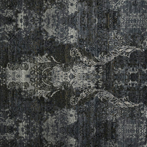 AMER Rugs Kohinoor KOH-11 Hand-Knotted Geometric Transitional Area Rug Blue/Brown 10' x 14'