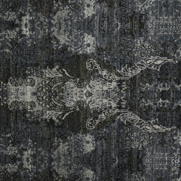 AMER Rugs Kohinoor KOH-11 Hand-Knotted Geometric Transitional Area Rug Blue/Brown 10' x 14'