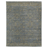 AMER Rugs Kohinoor KOH-6 Hand-Knotted Floral Transitional Area Rug Blue 10' x 14'