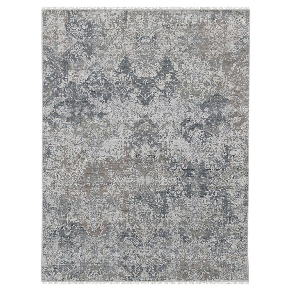 AMER Rugs Kohinoor KOH-7 Hand-Knotted Abstract Transitional Area Rug Gray 10' x 14'
