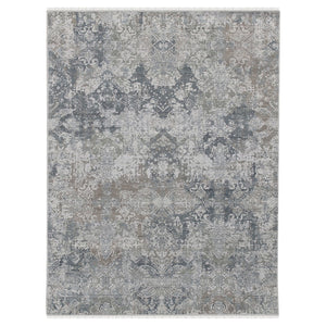 AMER Rugs Kohinoor KOH-7 Hand-Knotted Abstract Transitional Area Rug Gray 10' x 14'