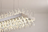 Bethel Chrome LED Chandelier in Metal & Crystal