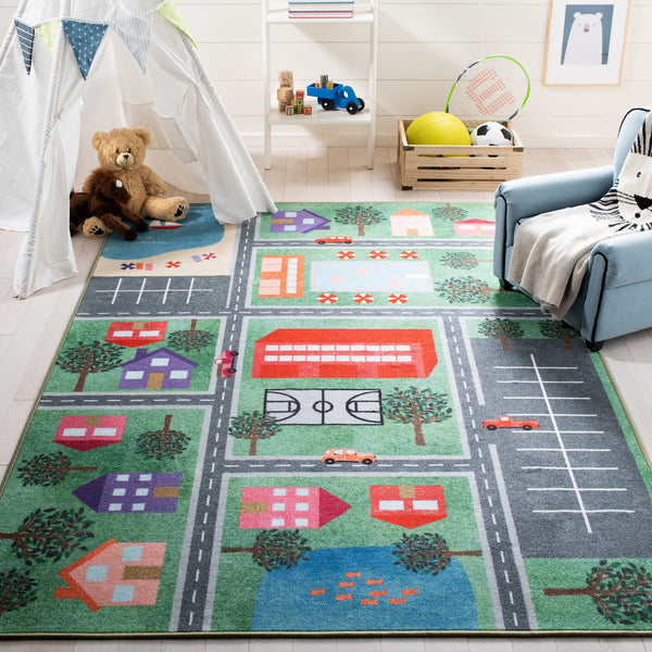 Safavieh Kids Playhouse 200 Power Loomed Polyamide Kids Rug KPH200Y-8