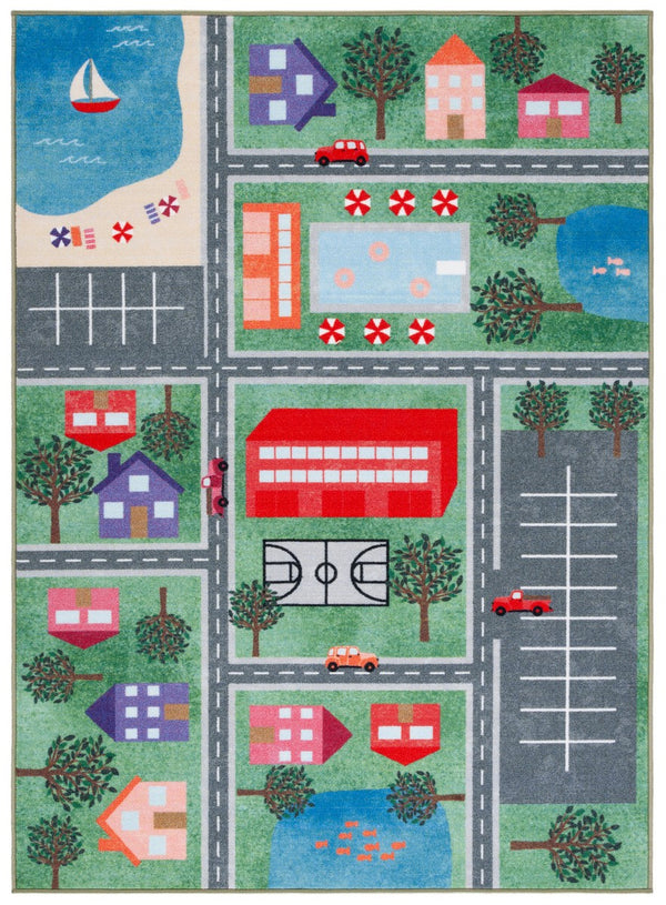 Safavieh Kids Playhouse 200 Power Loomed Polyamide Kids Rug KPH200Y-8