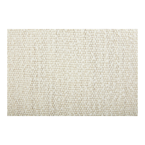 Moe's Home Barrow Rolling Dining Chair Performance Fabric White Mist KQ-1024-18