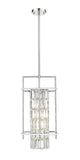 Bethel Chrome Chandelier in Metal & Crystal