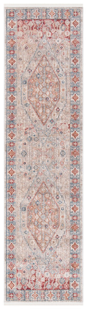 Kenitra 600 Kenitra 662 Traditional Power Loomed Polyester Space Dyed Rug Grey / Blue
