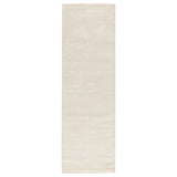 Jaipur Living Kelle Handmade Solid White/ Beige Runner Rug (2'6"X8')