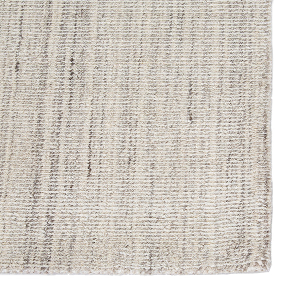 Jaipur Living Kelle Handmade Stripe Gray/ White Area Rug (9'X13')