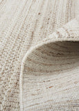 Keaton Handmade Wool Rug, Neutral Stripe, Tan/Beige, 9ft x 12ft Area Rug