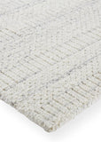 Keaton Handmade Wool Rug, Neutral Stripe, Light Gray, 9ft x 12ft Area Rug
