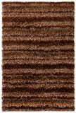 Chandra Rugs Kubu 100% Polyester Hand-Woven Contemporary Rug Brown/Grey/Tan 9' x 13'