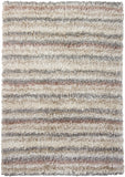 Chandra Rugs Kubu 100% Polyester Hand-Woven Contemporary Rug Ivory/Beige/Tan/Grey 9' x 13'