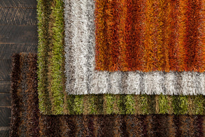 Chandra Rugs Kubu 100% Polyester Hand-Woven Contemporary Rug Ivory/Beige/Tan/Grey 9' x 13'