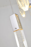 Bethel Chrome Chandelier in Metal & Crystal