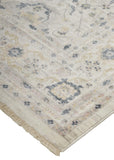 Kyra Geometric Floral Rug, Ivory/Indigo/Gold, 9ft x 12ft - 7in Area Rug