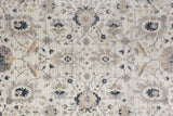 Kyra Geometric Floral Rug, Ivory/Indigo/Gold, 9ft x 12ft - 7in Area Rug