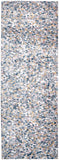 Kyra Mosaic Abstract Rug, Gray/Gold/Blue, 2ft - 10in x 7ft - 10in, Runner