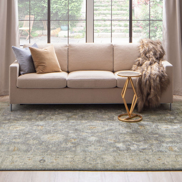 Karastan Rugs Kahta Dark Grey 7' 10" x 10' 3" Area Rug