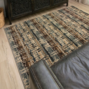 Karastan Rugs Kaleidoscopic Denim 5' 3" x 7' 10" Area Rug