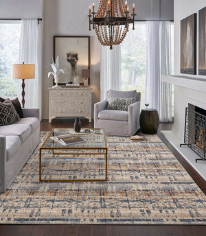 Karastan Rugs Kaleidoscopic Denim 8' x 11' Area Rug