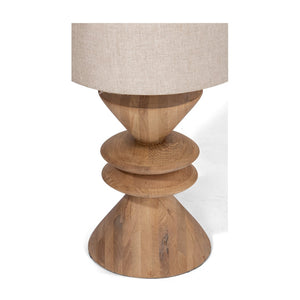 Union Home Kebab Table Lamp - Natural Sunset Matt FSC Certified Oak Wood