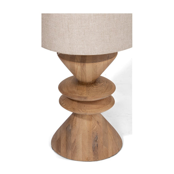 Union Home Kebab Table Lamp - Natural Sunset Matt FSC Certified Oak Wood