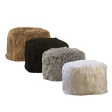 Dovetail Alden Mohair Square Pouf DOV11008