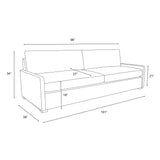 Nativa Interiors Kimpton Sofa Solid + Manufactured Wood / Revolution Performance Fabrics® Commercial Grade Extra Wide Sofa Off White 101.00"W x 39.00"D x 34.00"H