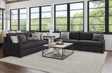 Nativa Interiors Kimpton Sofa Deep Plush Solid + Manufactured Wood / Revolution Performance Fabrics® Commercial Grade Deep Plush Wide Sofa Charcoal 91.00"W x 44.00"D x 34.00"H