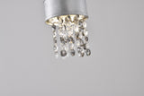 Bethel Silver LED Pendant in Metal & Crystal