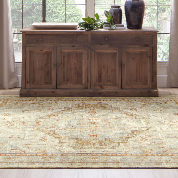 Karastan Rugs Kumra Cream 7' 10" x 10' 3" Area Rug